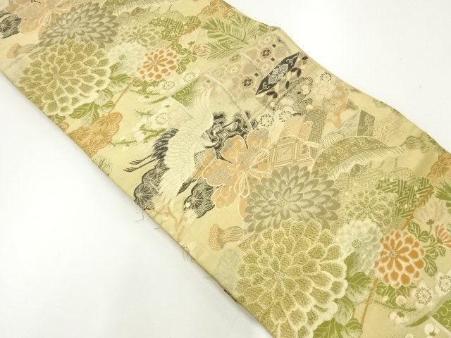 Japanese Kimono / Antique Maru Obi Combined weave